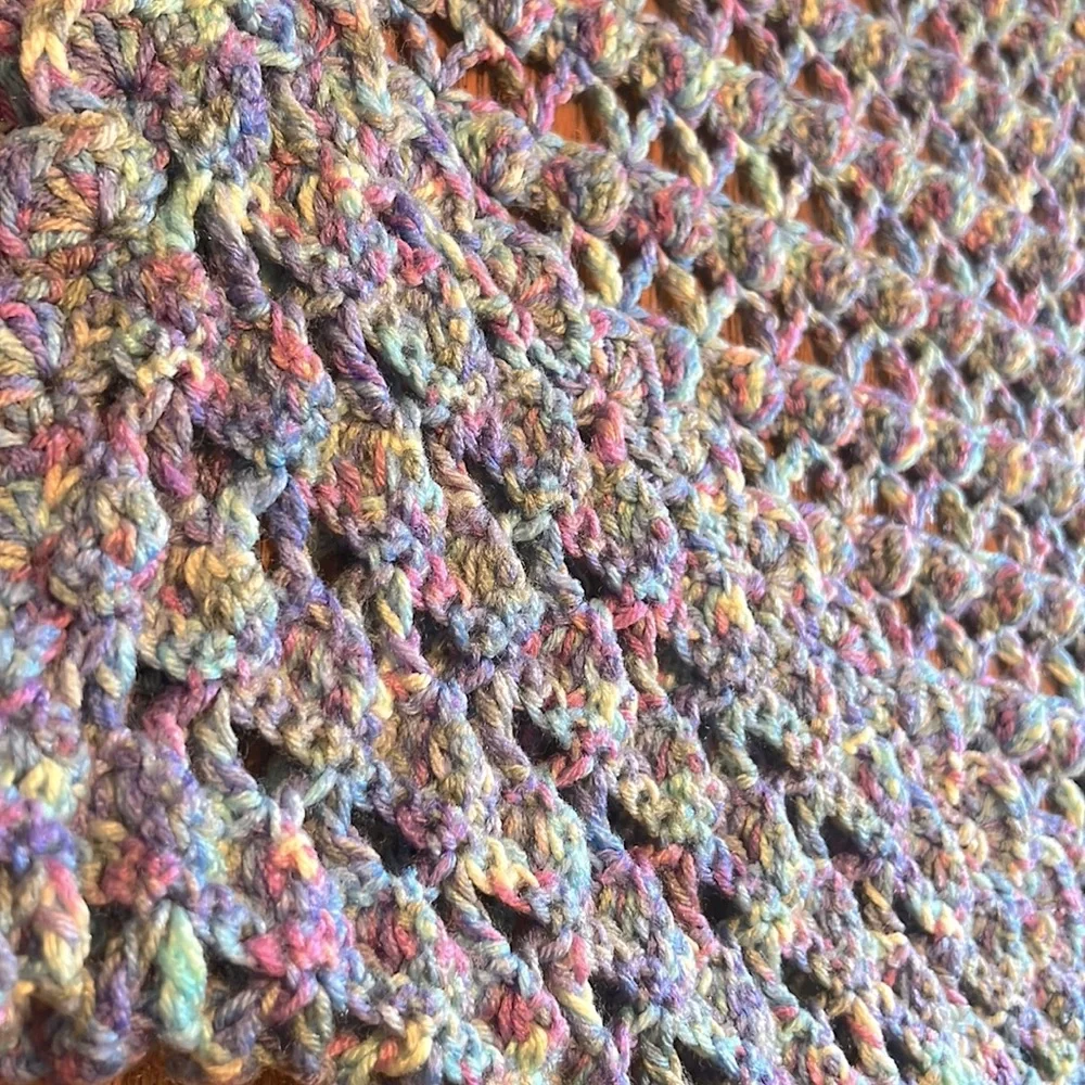 Mermaid lap blanket, baby blanket handmade